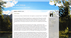 Desktop Screenshot of lifeandzebras.blogspot.com