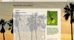 Desktop Screenshot of marakeszpopolsku.blogspot.com