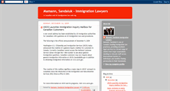 Desktop Screenshot of migrationlaw.blogspot.com