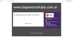 Desktop Screenshot of loquenecesitaba.blogspot.com