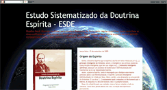 Desktop Screenshot of estudosistematizadodadoutrinaespirita.blogspot.com