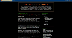 Desktop Screenshot of fosispalestinecampaign.blogspot.com