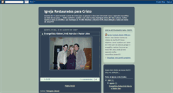 Desktop Screenshot of igrejarestauradosparacristo.blogspot.com