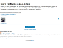 Tablet Screenshot of igrejarestauradosparacristo.blogspot.com