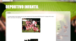 Desktop Screenshot of deportivoinfantil.blogspot.com