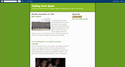 Desktop Screenshot of callingfromspain.blogspot.com