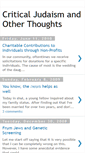 Mobile Screenshot of criticaljudaism.blogspot.com