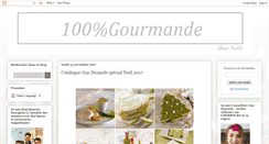 Desktop Screenshot of 100pour100gourmande.blogspot.com