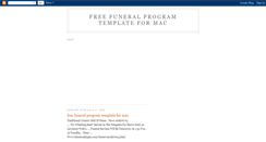 Desktop Screenshot of freefuneralprogramtemplateformac.blogspot.com