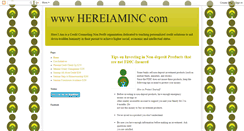 Desktop Screenshot of hereiaminc.blogspot.com