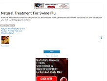 Tablet Screenshot of natural-treatment-for-swine-flu.blogspot.com