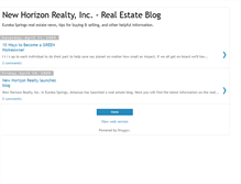 Tablet Screenshot of newhorizonrealty.blogspot.com