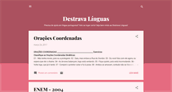 Desktop Screenshot of destrava-linguas.blogspot.com