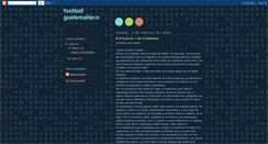 Desktop Screenshot of footballguatemalteco.blogspot.com