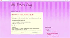 Desktop Screenshot of msrobins.blogspot.com