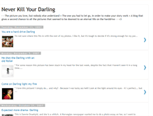 Tablet Screenshot of neverkillyourdarling.blogspot.com