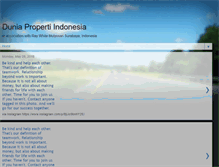 Tablet Screenshot of duniapropertiindonesia.blogspot.com