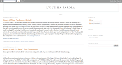 Desktop Screenshot of lultimaparolaweb.blogspot.com