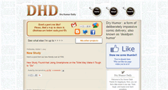 Desktop Screenshot of dryhumordaily.blogspot.com