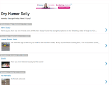 Tablet Screenshot of dryhumordaily.blogspot.com