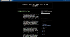Desktop Screenshot of oakhillwinery.blogspot.com