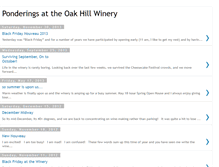 Tablet Screenshot of oakhillwinery.blogspot.com