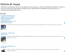 Tablet Screenshot of historiadeyauyos.blogspot.com