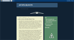 Desktop Screenshot of pot-belly-pig-secrets.blogspot.com