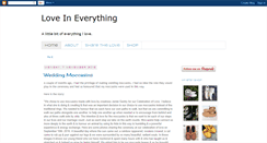 Desktop Screenshot of loveineverything.blogspot.com