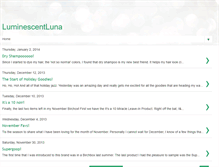 Tablet Screenshot of luminescentluna.blogspot.com