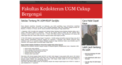 Desktop Screenshot of fakultas-kedokteran-ugm.blogspot.com