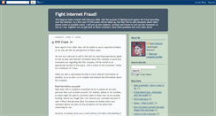 Desktop Screenshot of fightinternetfraud.blogspot.com