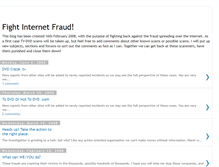 Tablet Screenshot of fightinternetfraud.blogspot.com