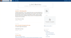 Desktop Screenshot of 5delmattino.blogspot.com