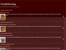 Tablet Screenshot of foodscheming.blogspot.com