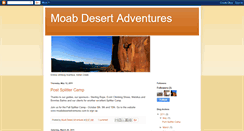 Desktop Screenshot of moabdesertadventures.blogspot.com