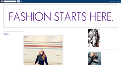 Desktop Screenshot of fashion--starts--here.blogspot.com