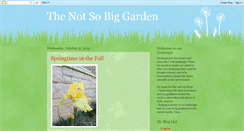 Desktop Screenshot of notsobiggarden.blogspot.com