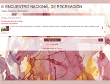 Tablet Screenshot of encuentrorecreacion.blogspot.com