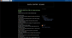 Desktop Screenshot of dataentryscams-sanjay.blogspot.com