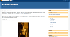 Desktop Screenshot of malestarsshirtless.blogspot.com