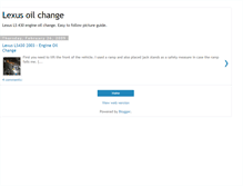 Tablet Screenshot of lexusoilchange.blogspot.com