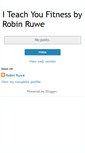 Mobile Screenshot of iteachyoufitness.blogspot.com