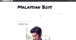 Desktop Screenshot of malaysianboys.blogspot.com