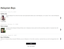 Tablet Screenshot of malaysianboys.blogspot.com