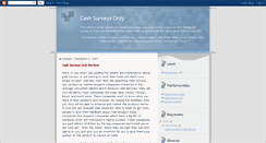 Desktop Screenshot of cashsurveysonly.blogspot.com