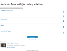 Tablet Screenshot of mariadelrosariomejiaarteyestetica.blogspot.com