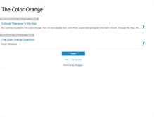 Tablet Screenshot of color-orange.blogspot.com