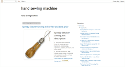 Desktop Screenshot of handsewingmachine.blogspot.com