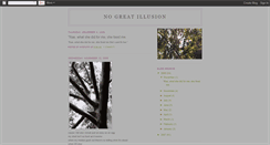 Desktop Screenshot of nogreatillusion.blogspot.com